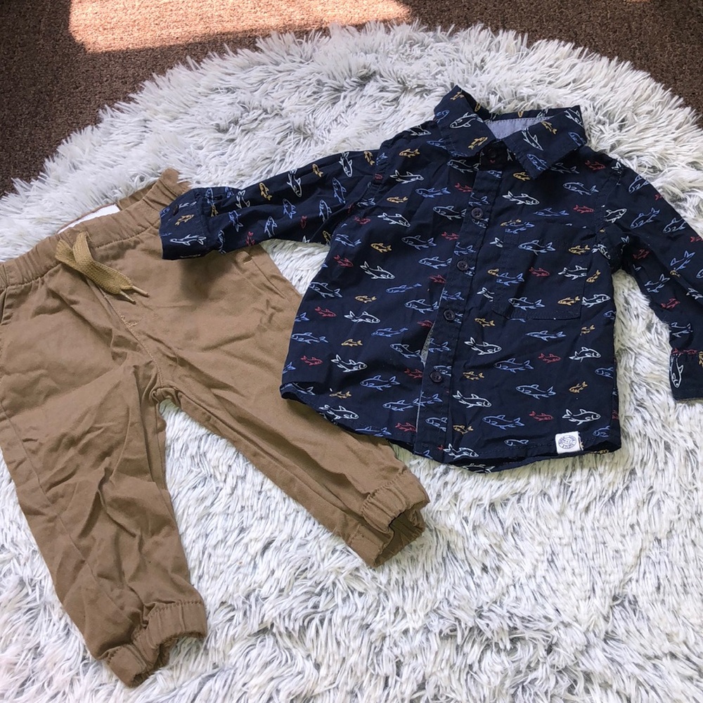 Fish shirt outfit